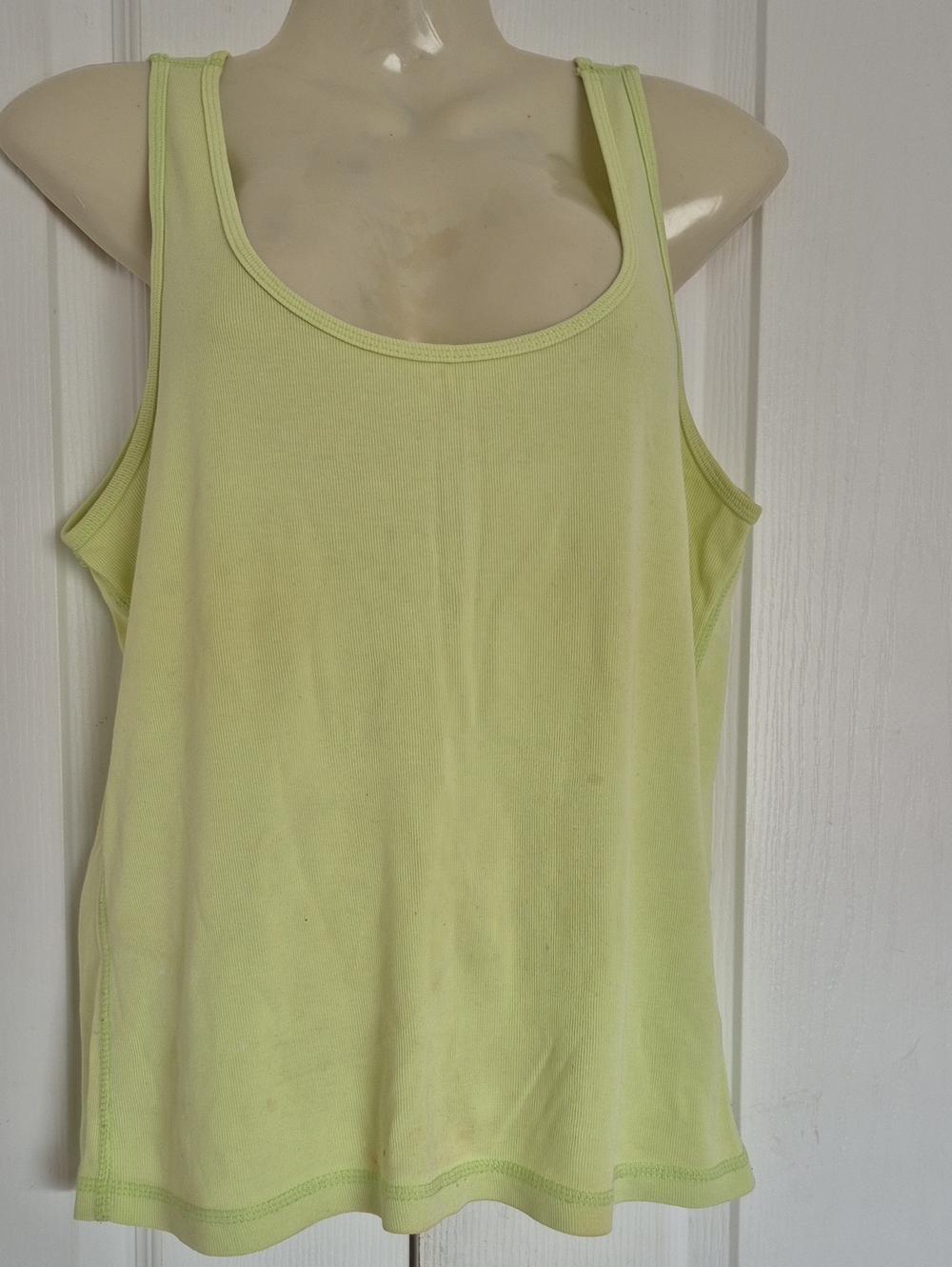 GAP Light Lime Scoop Neck Tank Top
